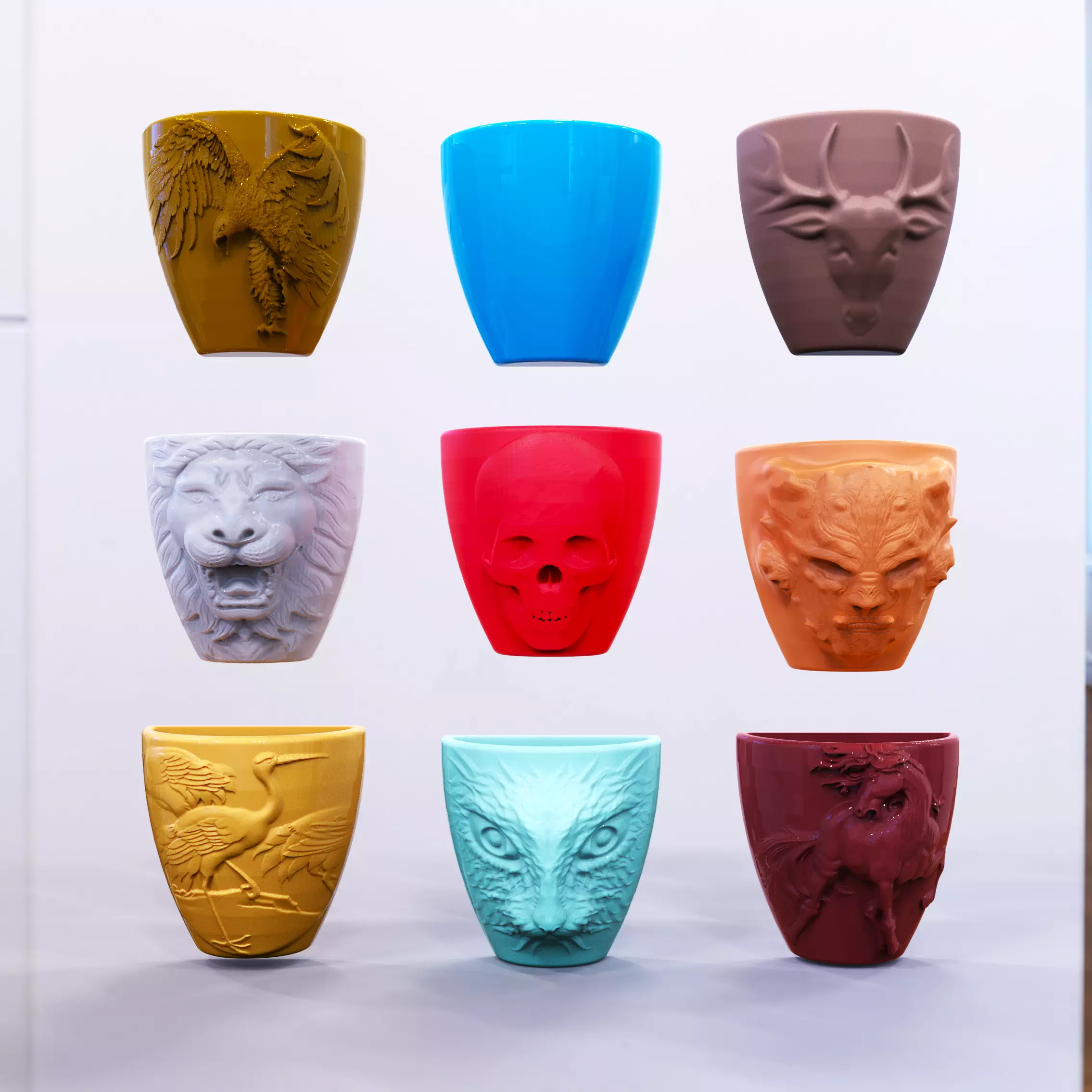 Wall Plant Pots Collection 3D print model_0