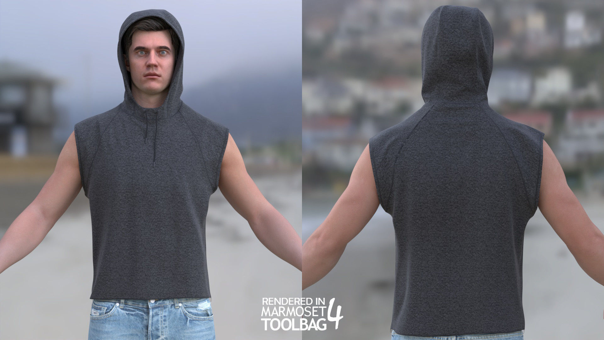 Mens and Womens Summer Outfits  - Modular - Rigged 3D Model Collection_13