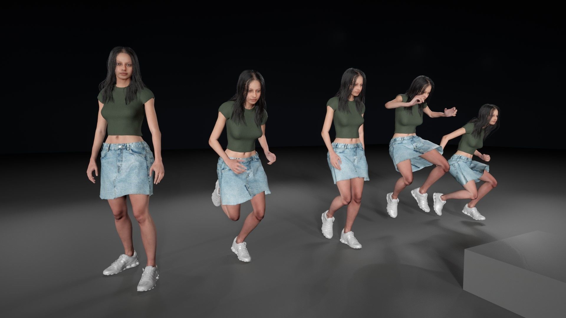 Mens and Womens Summer Outfits  - Modular - Rigged 3D Model Collection_11
