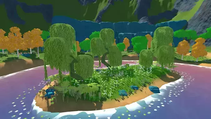 Stylized nature environment