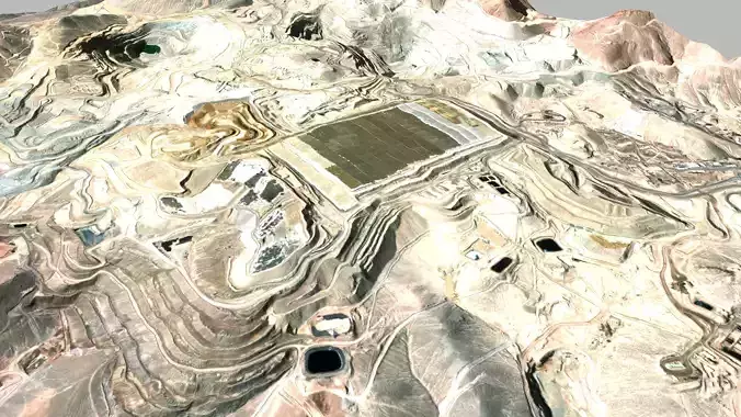  El Salvador mine 3D model