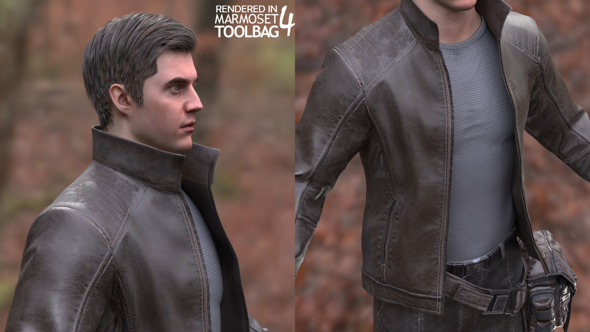 Mens and Womens Cyberpunk Outfits - Modular - Rigged 3D Model Collection_29