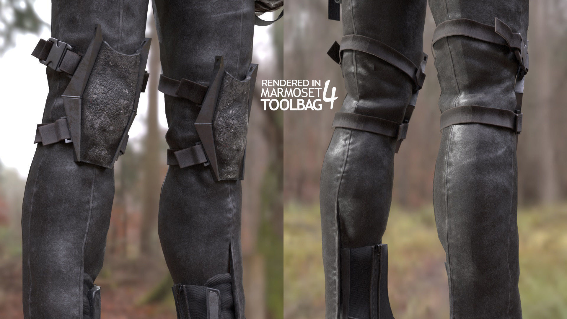 Mens and Womens Cyberpunk Outfits - Modular - Rigged 3D Model Collection_26