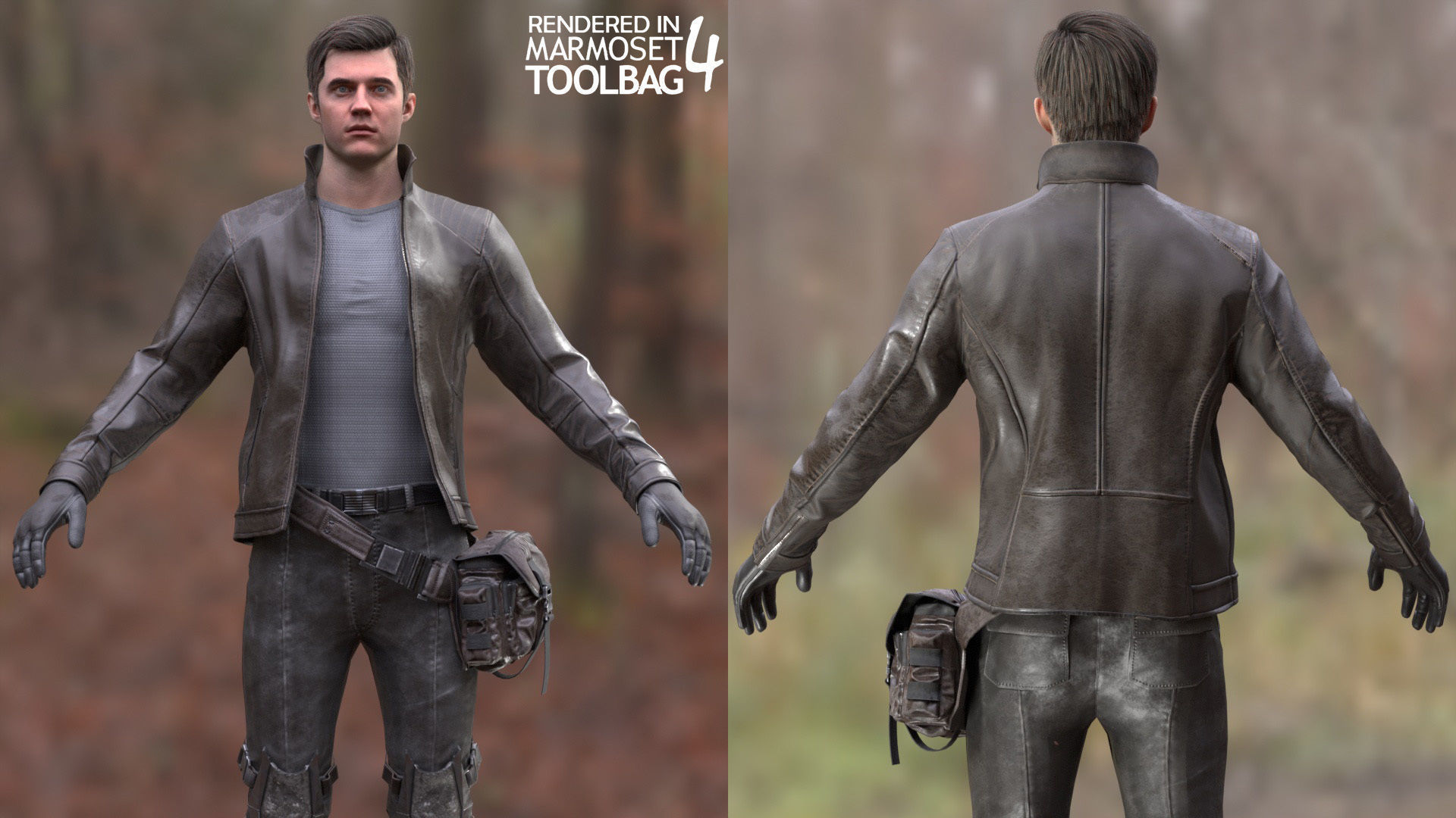 Mens and Womens Cyberpunk Outfits - Modular - Rigged 3D Model Collection_9