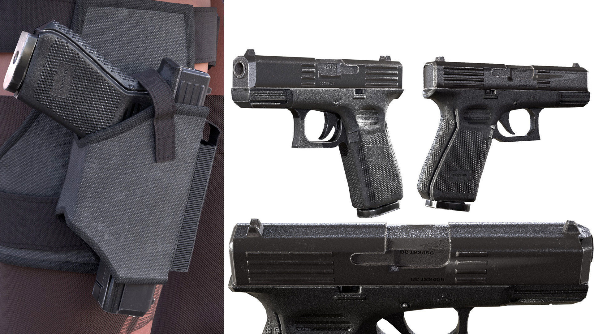 Mens and Womens Cyberpunk Outfits - Modular - Rigged 3D Model Collection_53