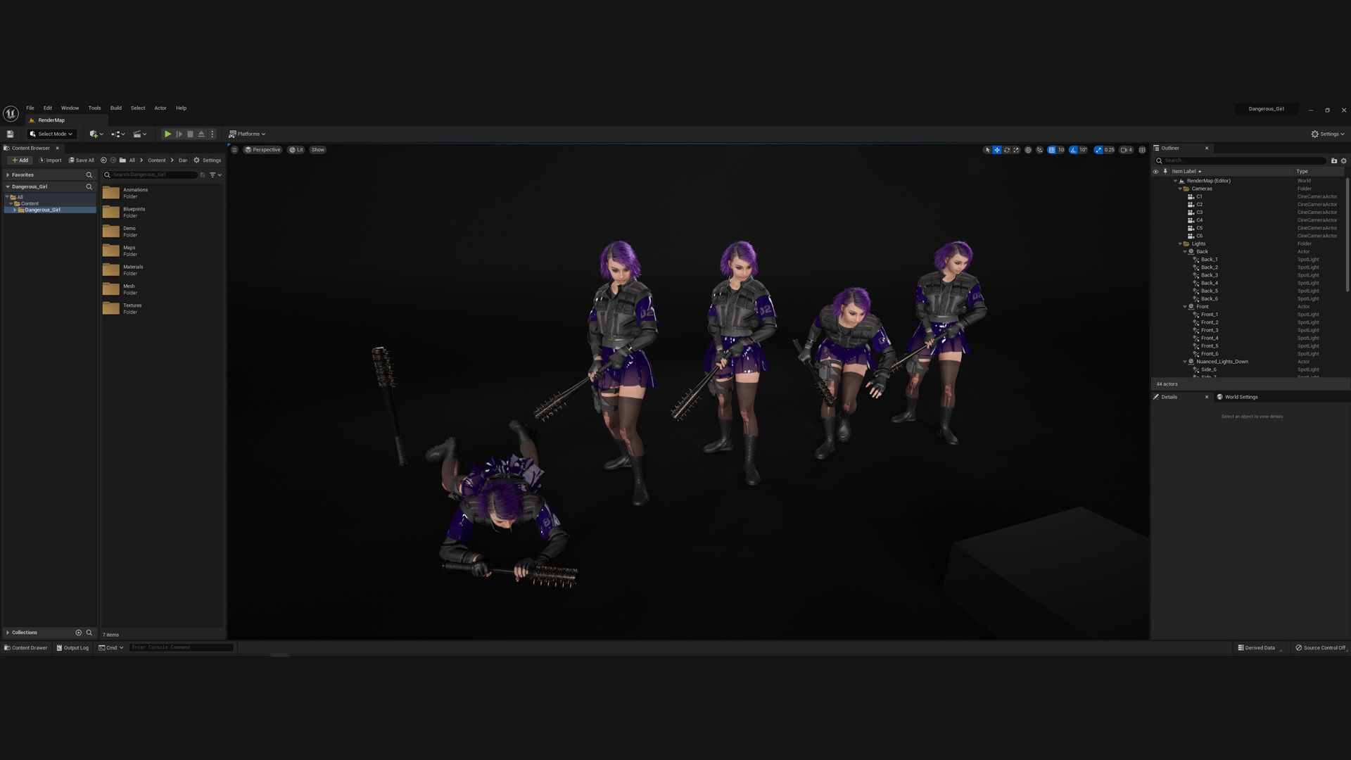 Mens and Womens Cyberpunk Outfits - Modular - Rigged 3D Model Collection_12