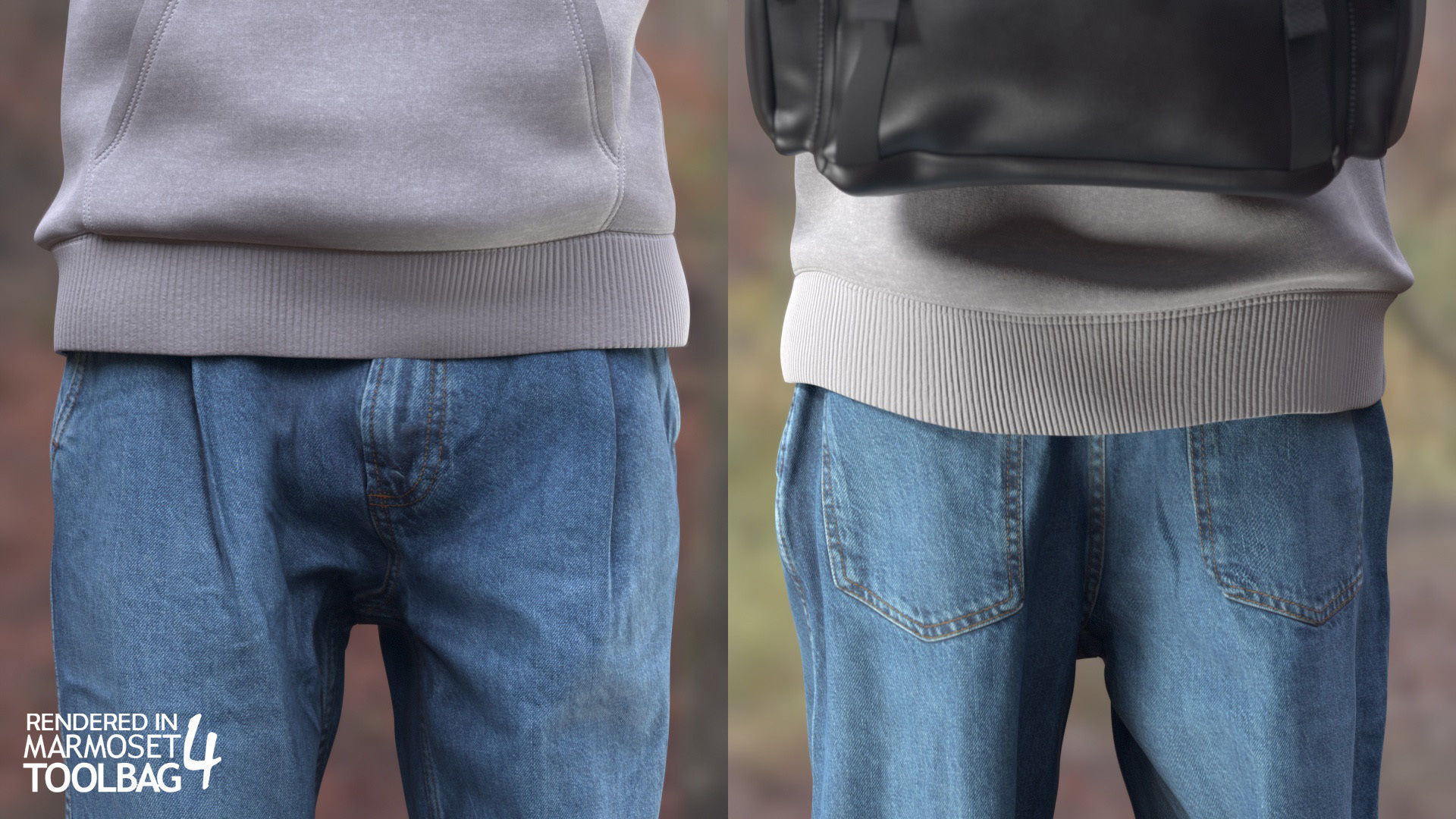 Mens and Womens Autumn Outfits - Modular - Rigged 3D Model Collection_23