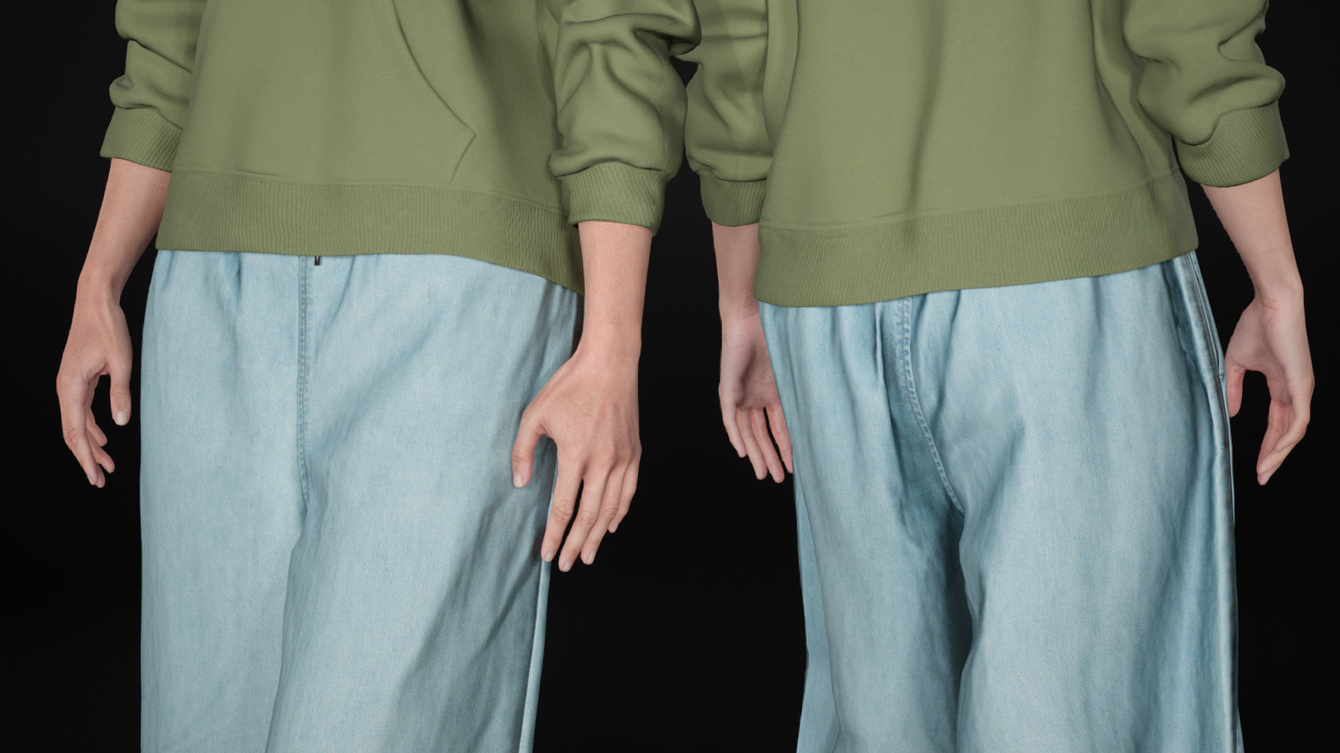 Mens and Womens Autumn Outfits - Modular - Rigged 3D Model Collection_36