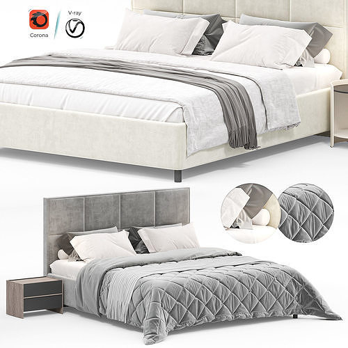 Bed Linea 3D model