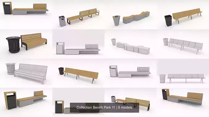 Collection Bench Park 11 