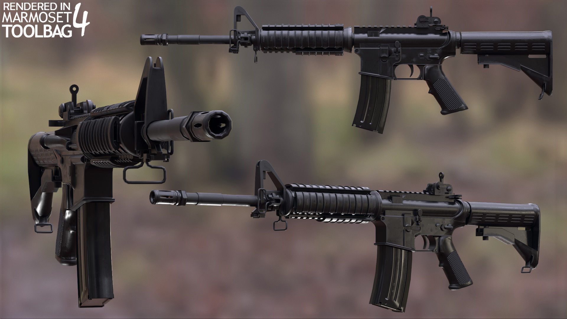 Mens Military Uniforms - Modular - Rigged 3D Model Collection_34