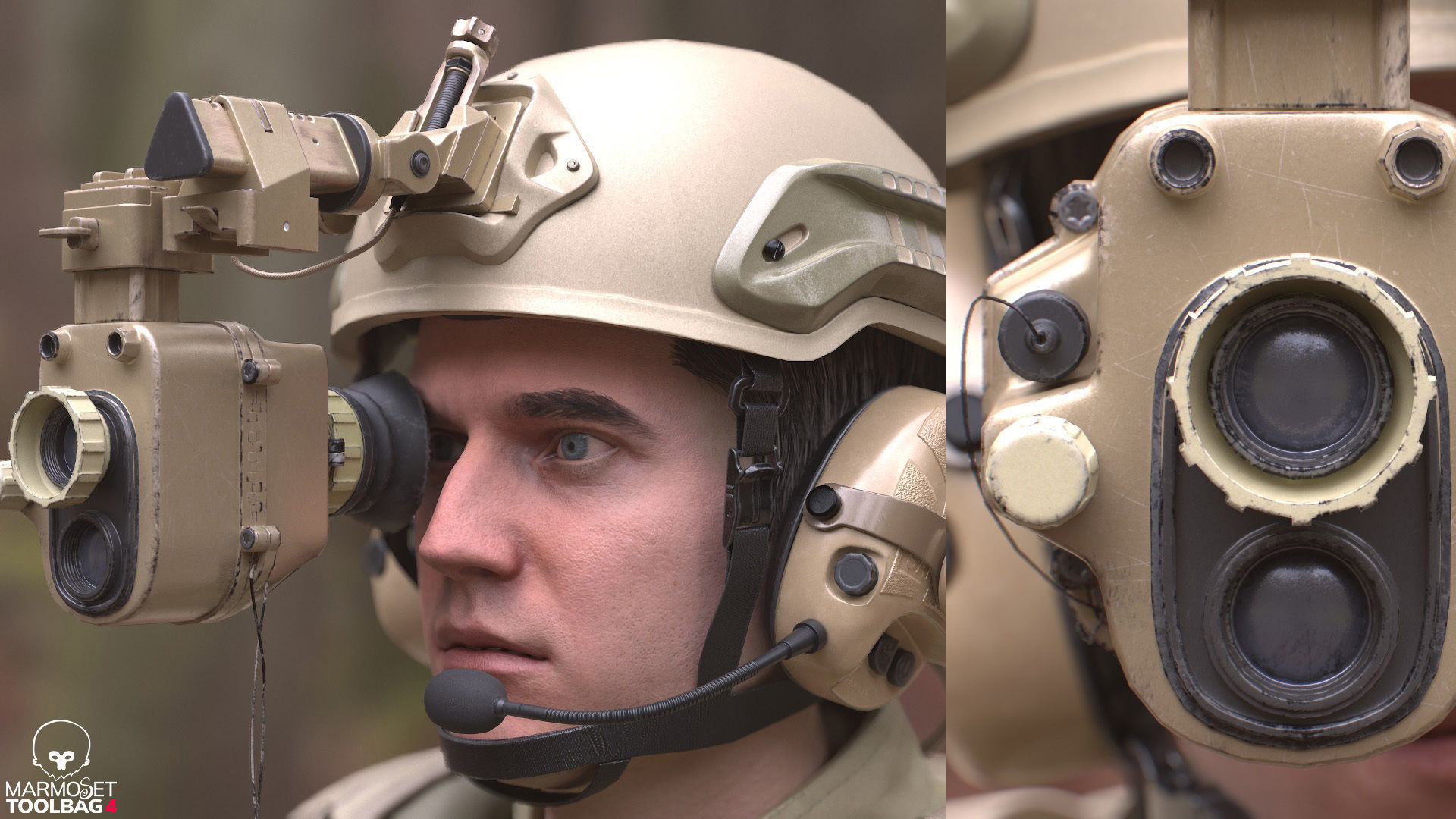 Mens Military Uniforms - Modular - Rigged 3D Model Collection_21