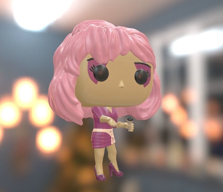 Funko Jem and the holograms 3D print model_1