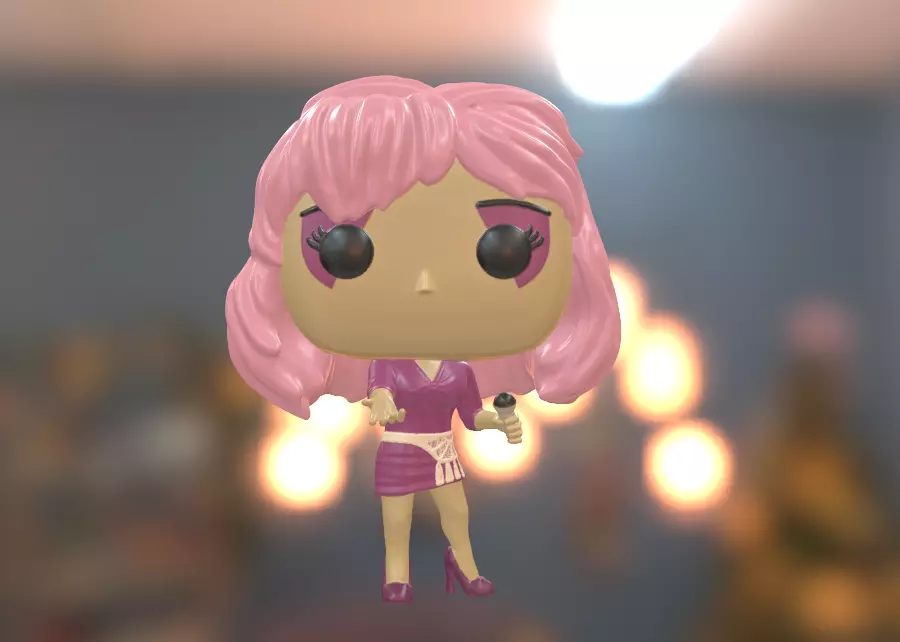Funko Jem and the holograms 3D print model_0
