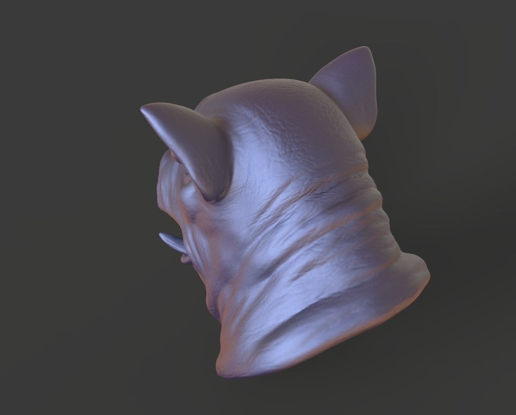 HEAD-Pig2 high poly sculpt 3D model 3D model_6
