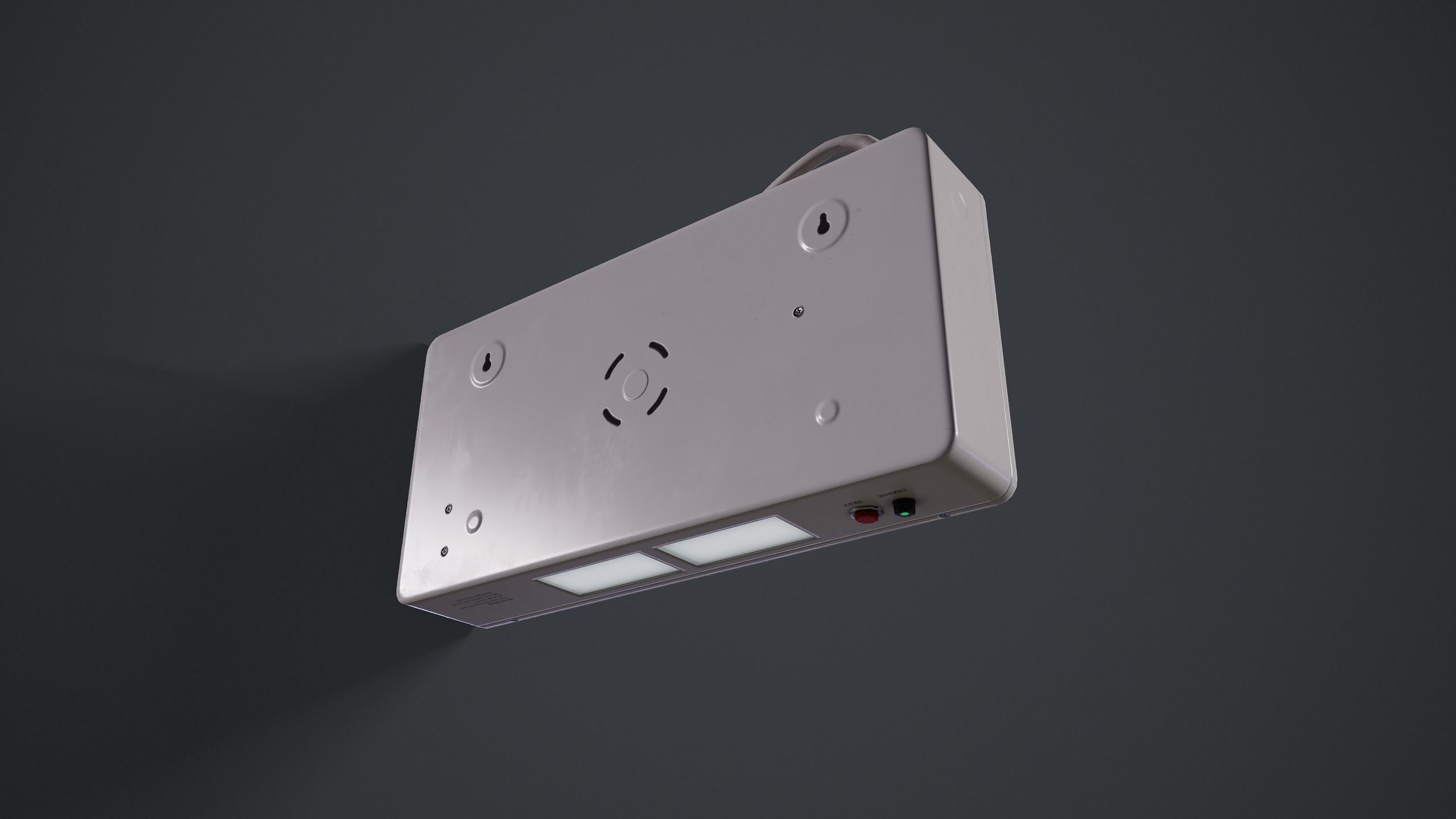 Emergency Exit Sign  Low-poly 3D model_11