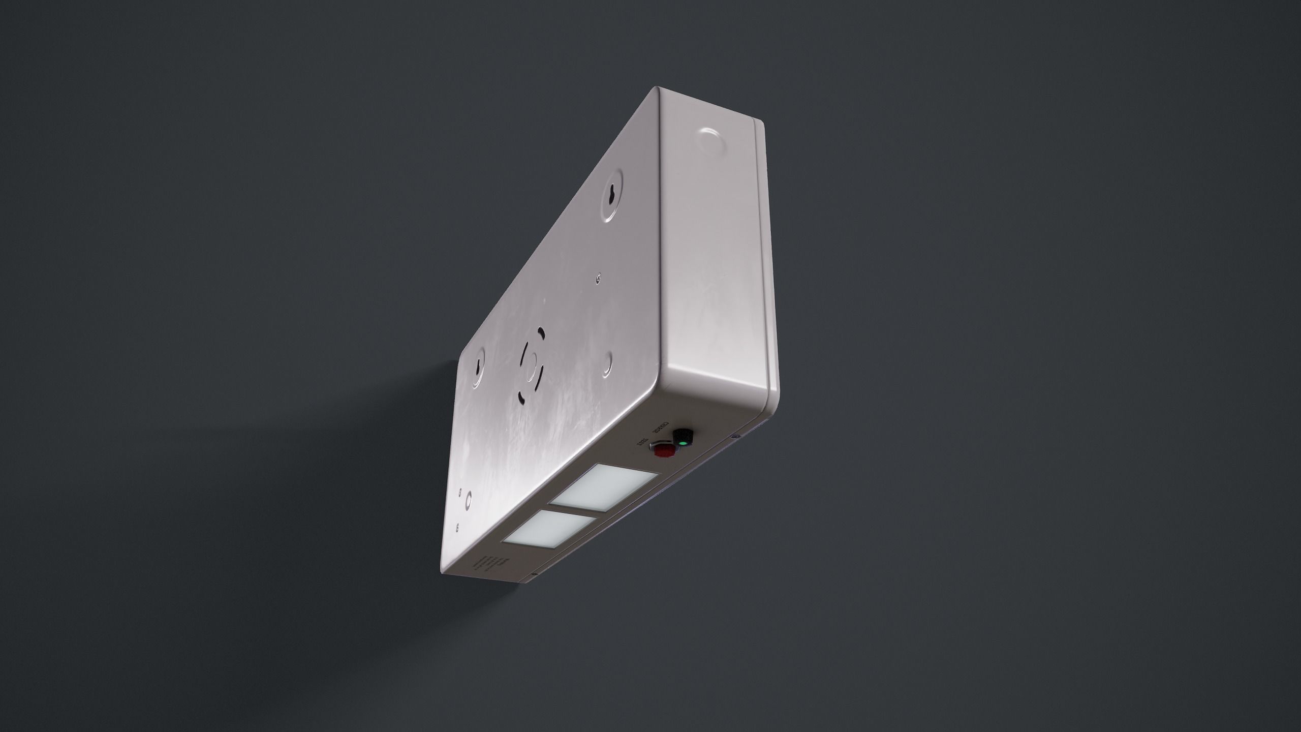 Emergency Exit Sign  Low-poly 3D model_13