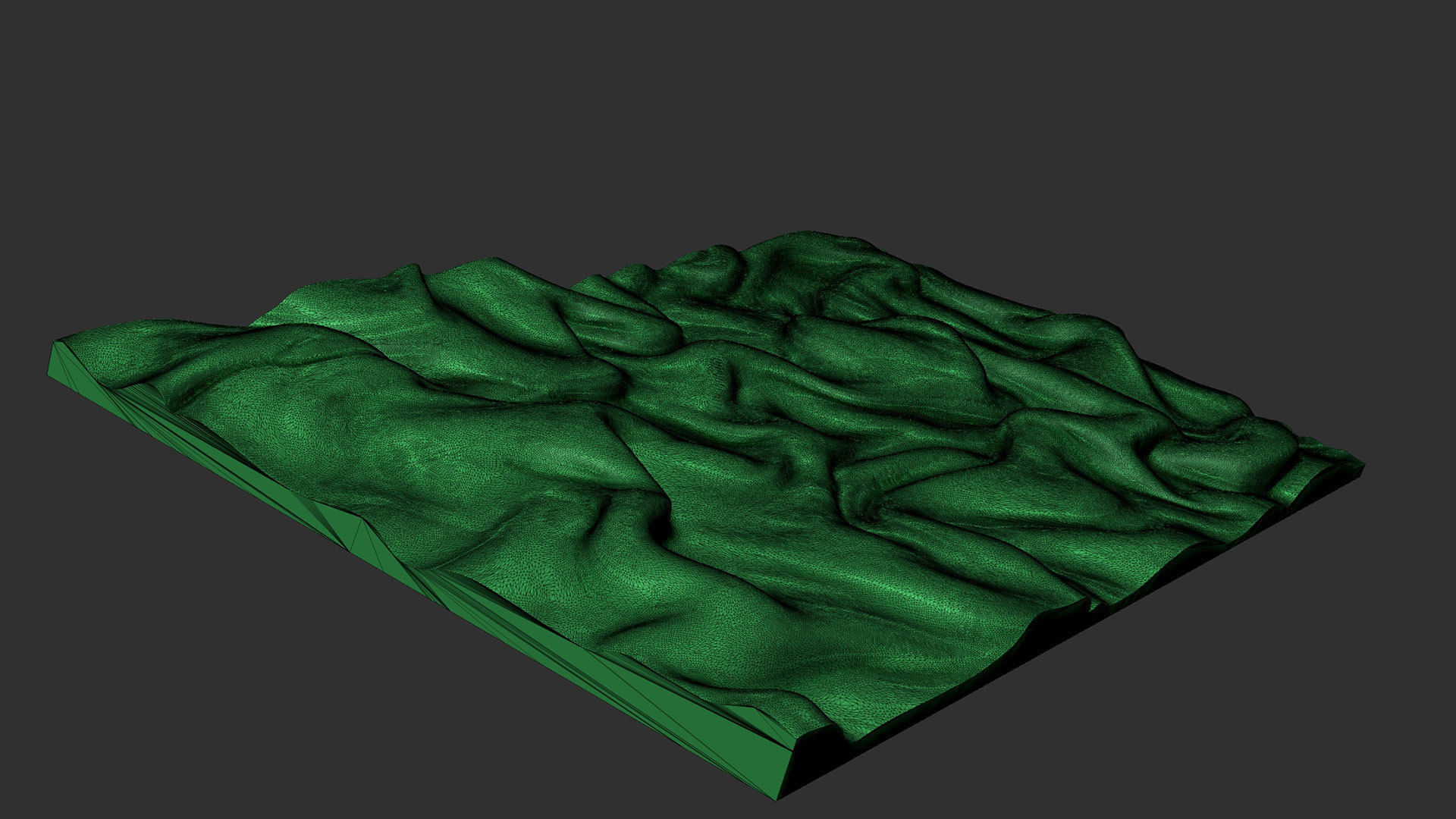 Drapery Wall Art Panel  for cnc carving 3D print model_15