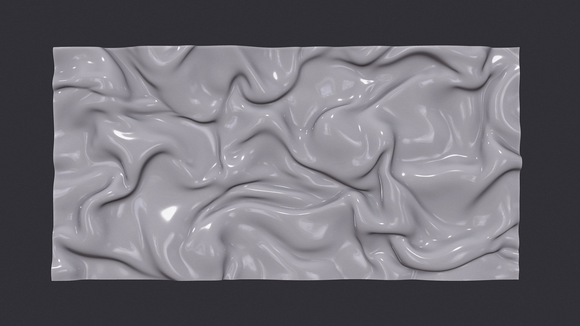 Drapery Wall Art Panel  for cnc carving 3D print model_5