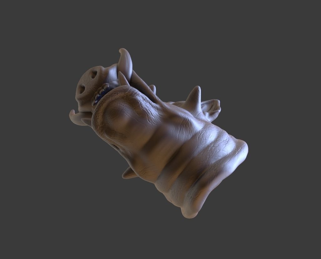 HEADPig9  high poly sculpt 3D model 3D model_5