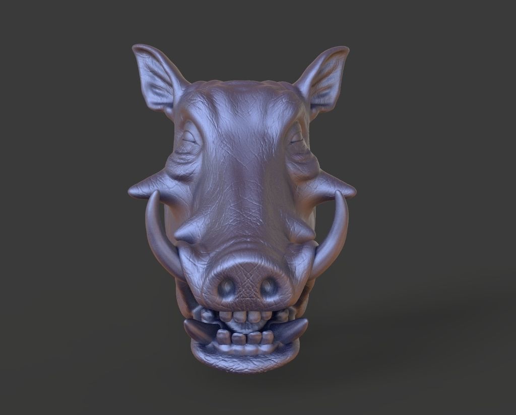 HEADPig9  high poly sculpt 3D model 3D model_2