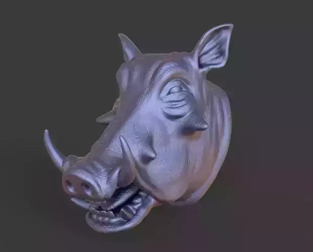 HEADPig9  high poly sculpt 3D model