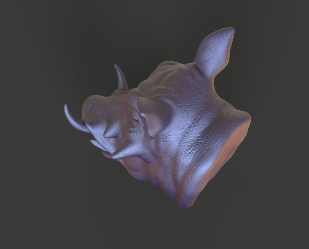 HEADPig9  high poly sculpt 3D model 3D model_4
