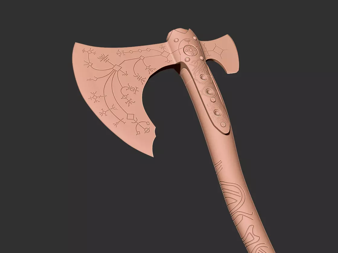 Leviathan Axe God of War  3D print model_0