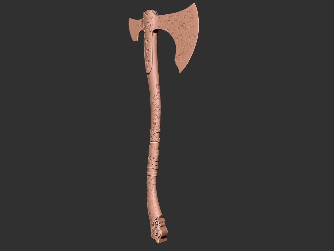 Leviathan Axe God of War  3D print model_3
