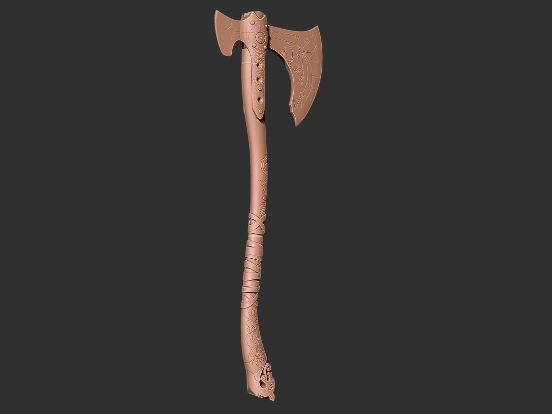 Leviathan Axe God of War  3D print model_4