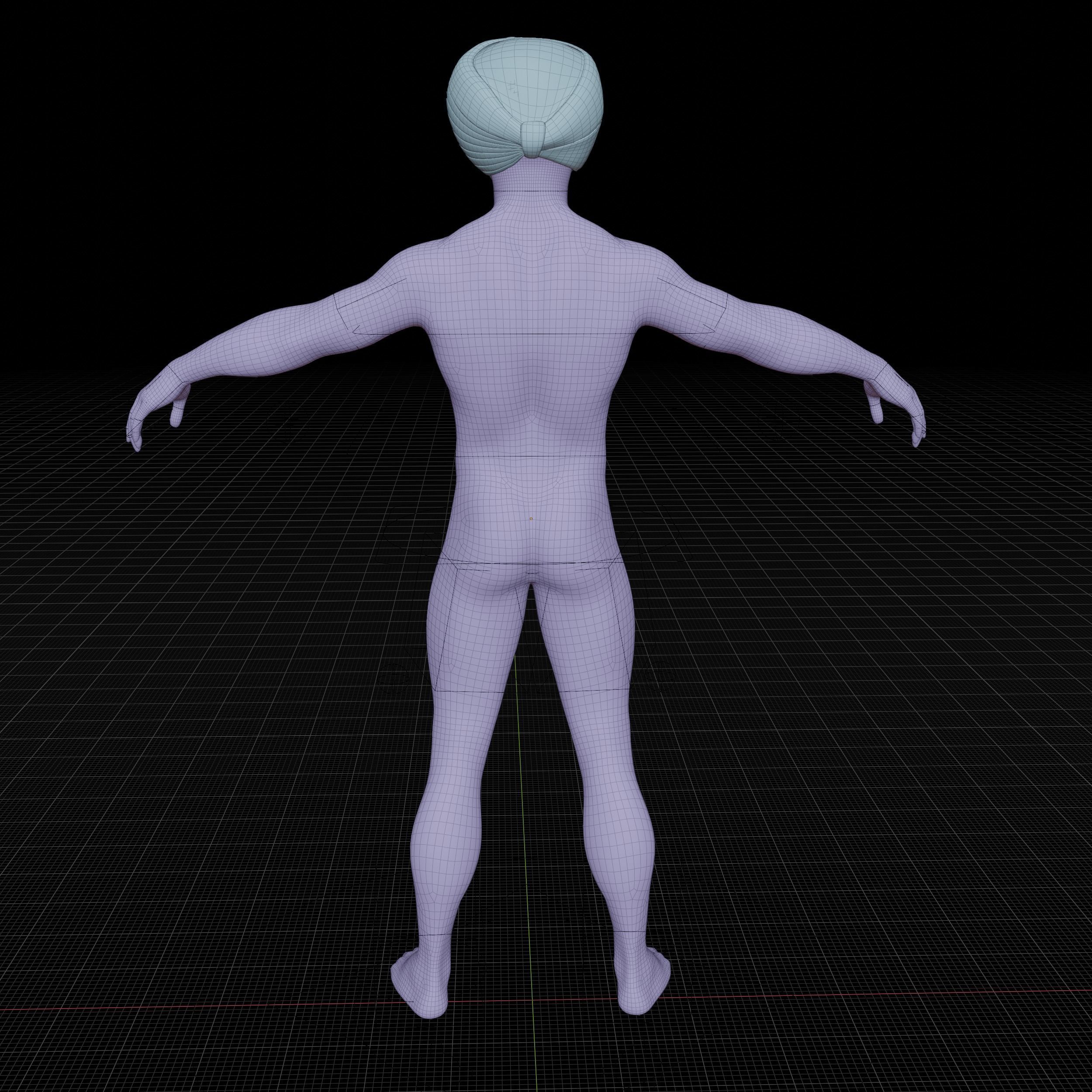 Sardar Sikh Boy Low-poly 3D model_22