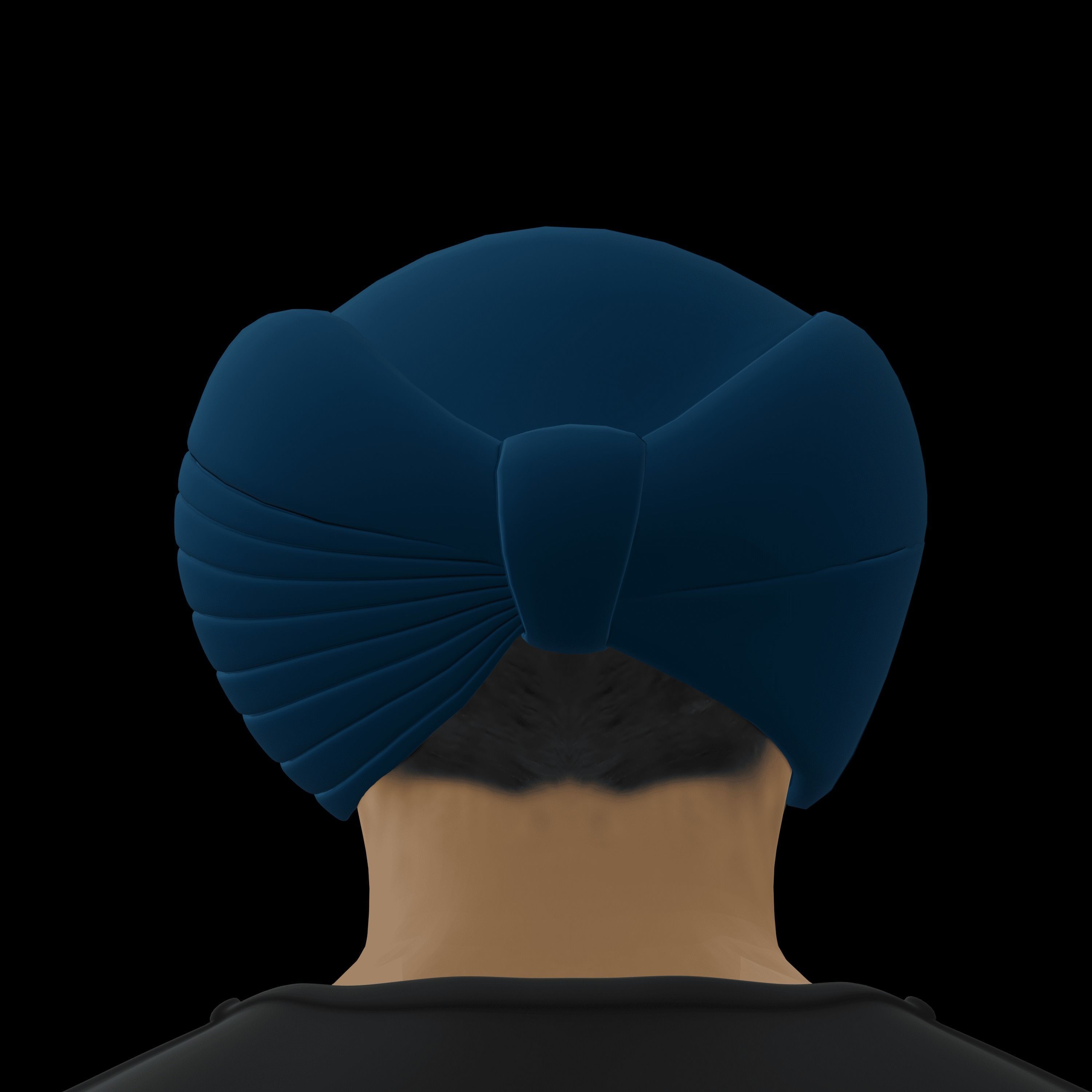 Sardar Sikh Boy Low-poly 3D model_17