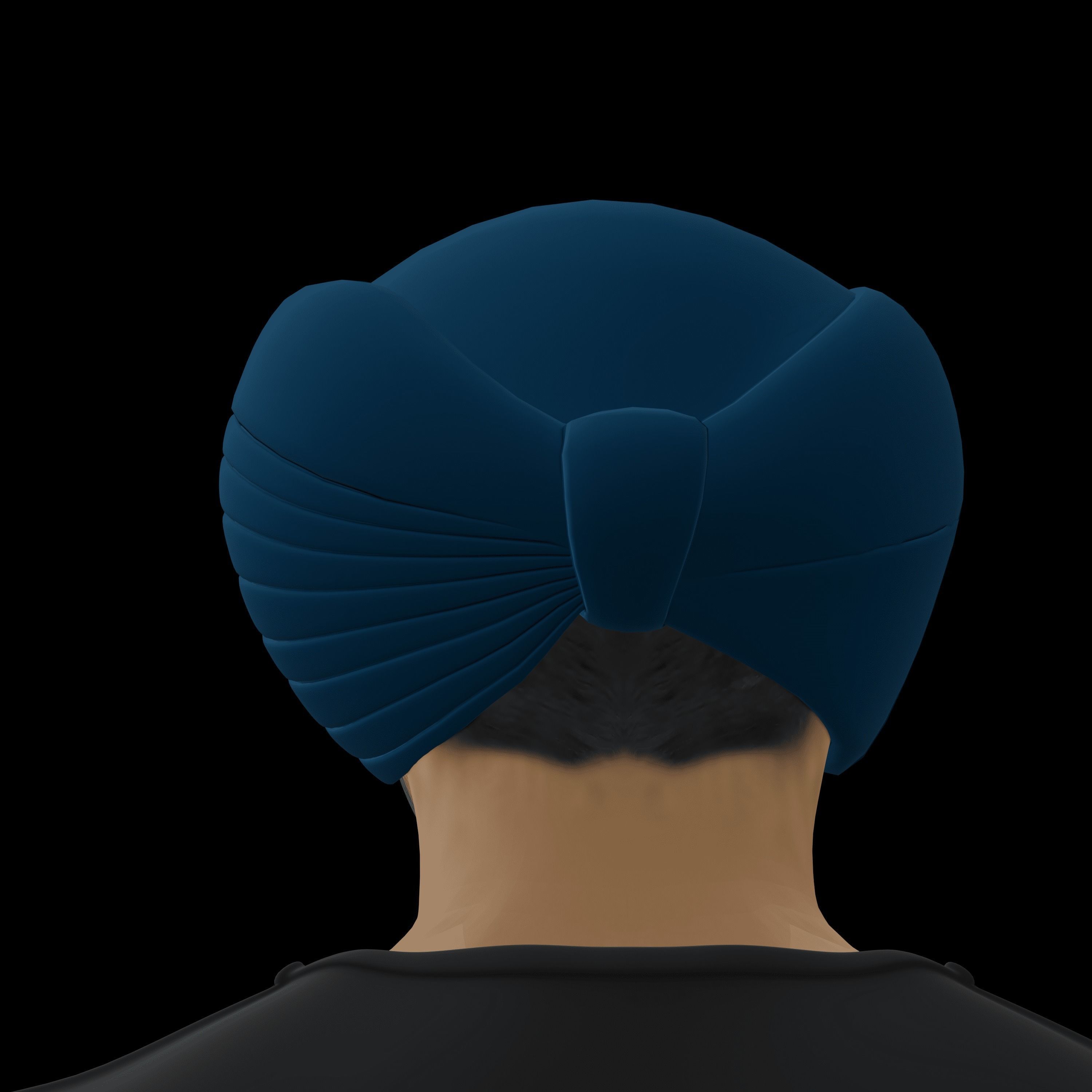 Sardar Sikh Boy Low-poly 3D model_16