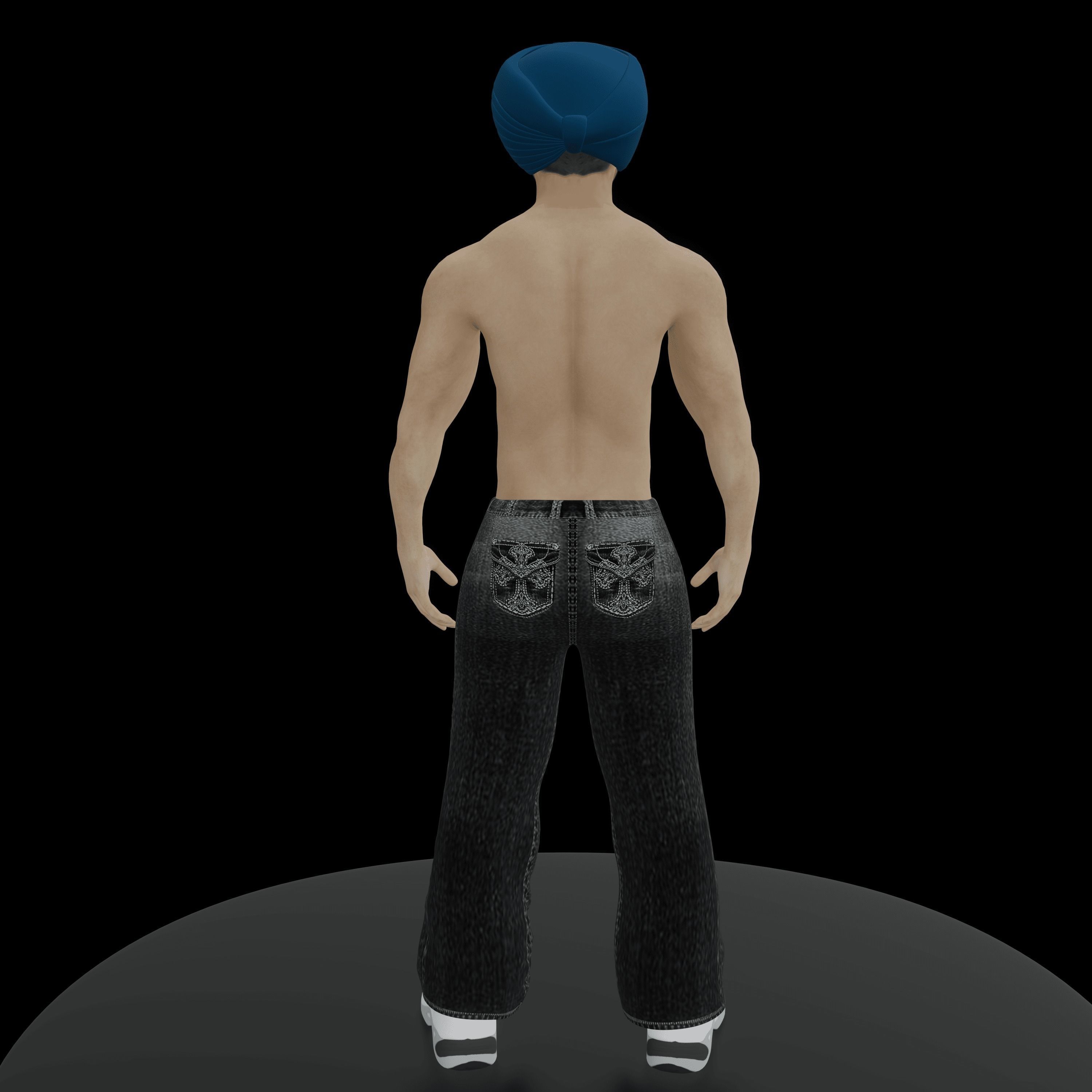 Sardar Sikh Boy Low-poly 3D model_10