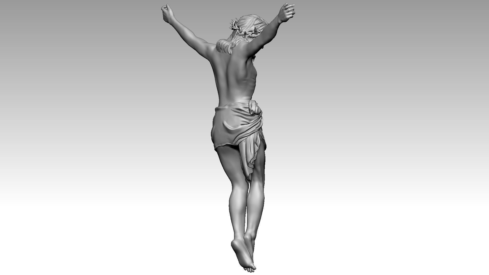 Jesus Christ on Cross I 3D print model_11