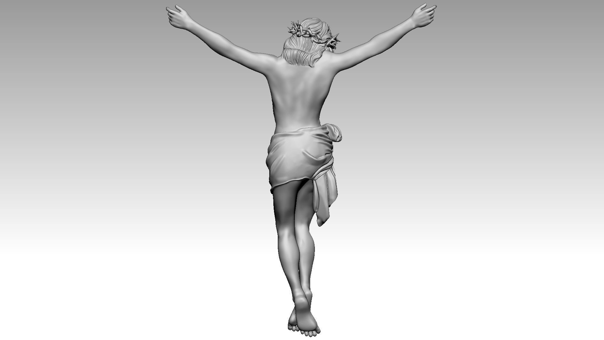 Jesus Christ on Cross I 3D print model_10