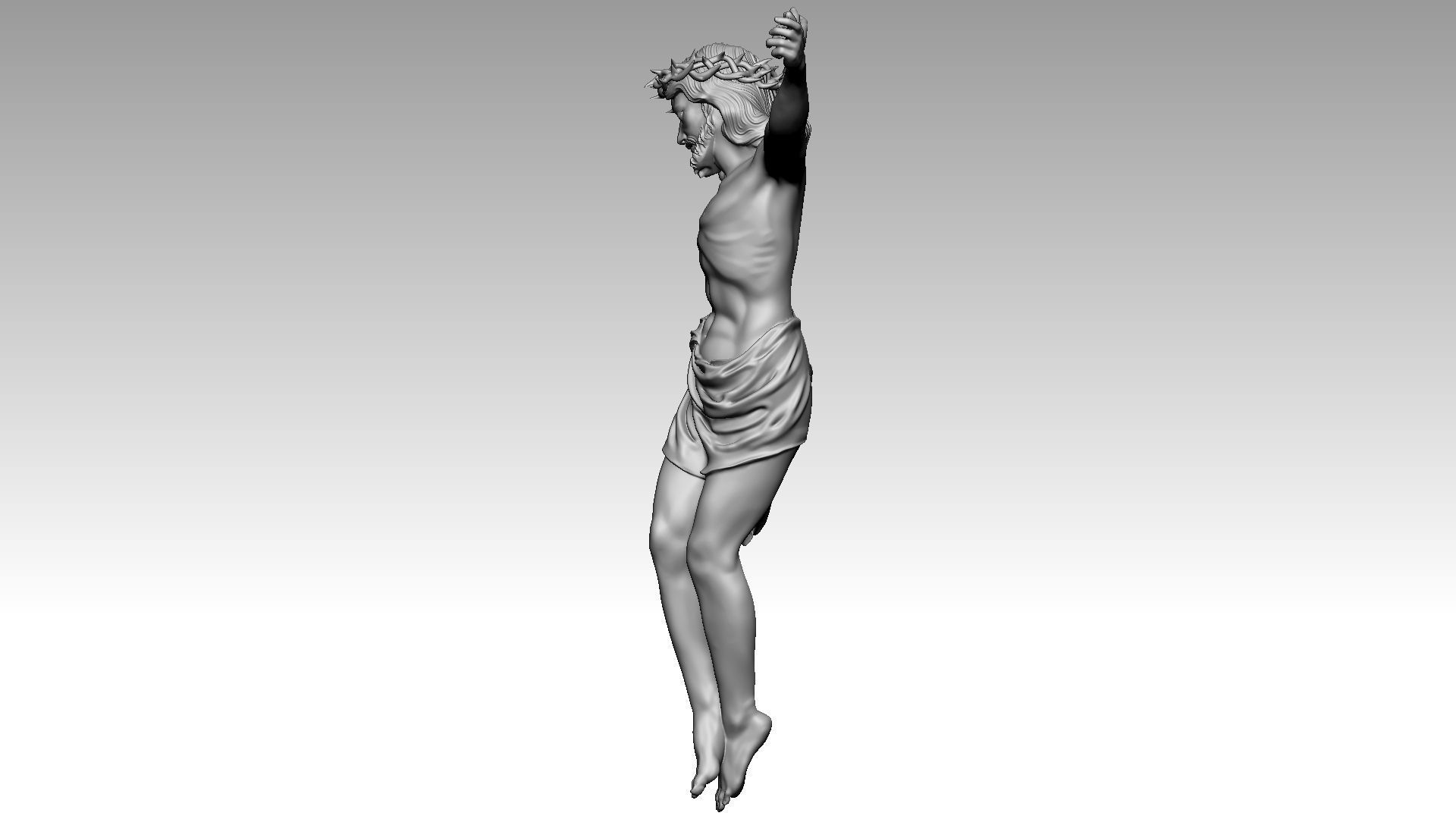 Jesus Christ on Cross I 3D print model_8