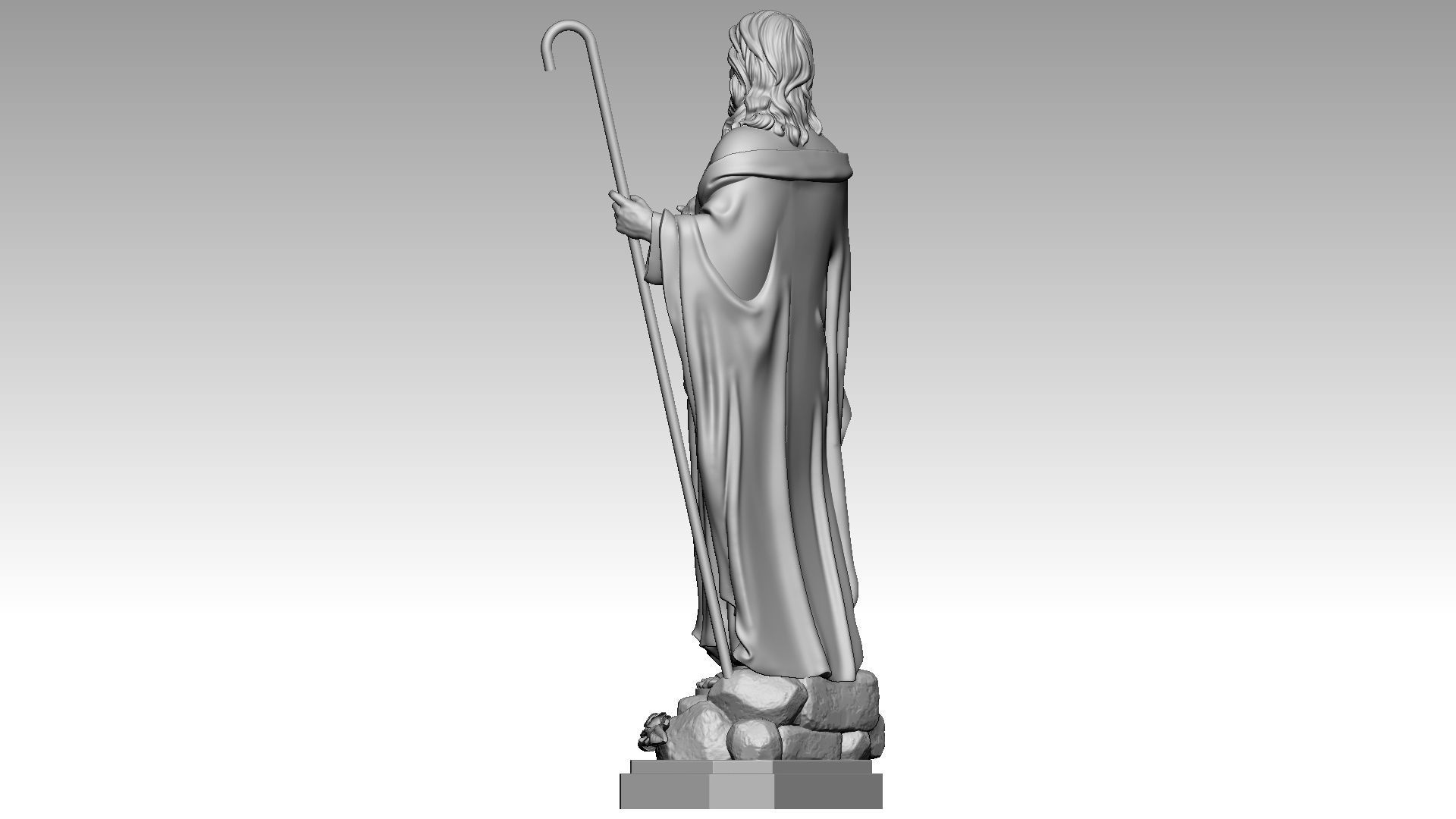 Jesus Christ - The Good Shepherd 3D print model_3