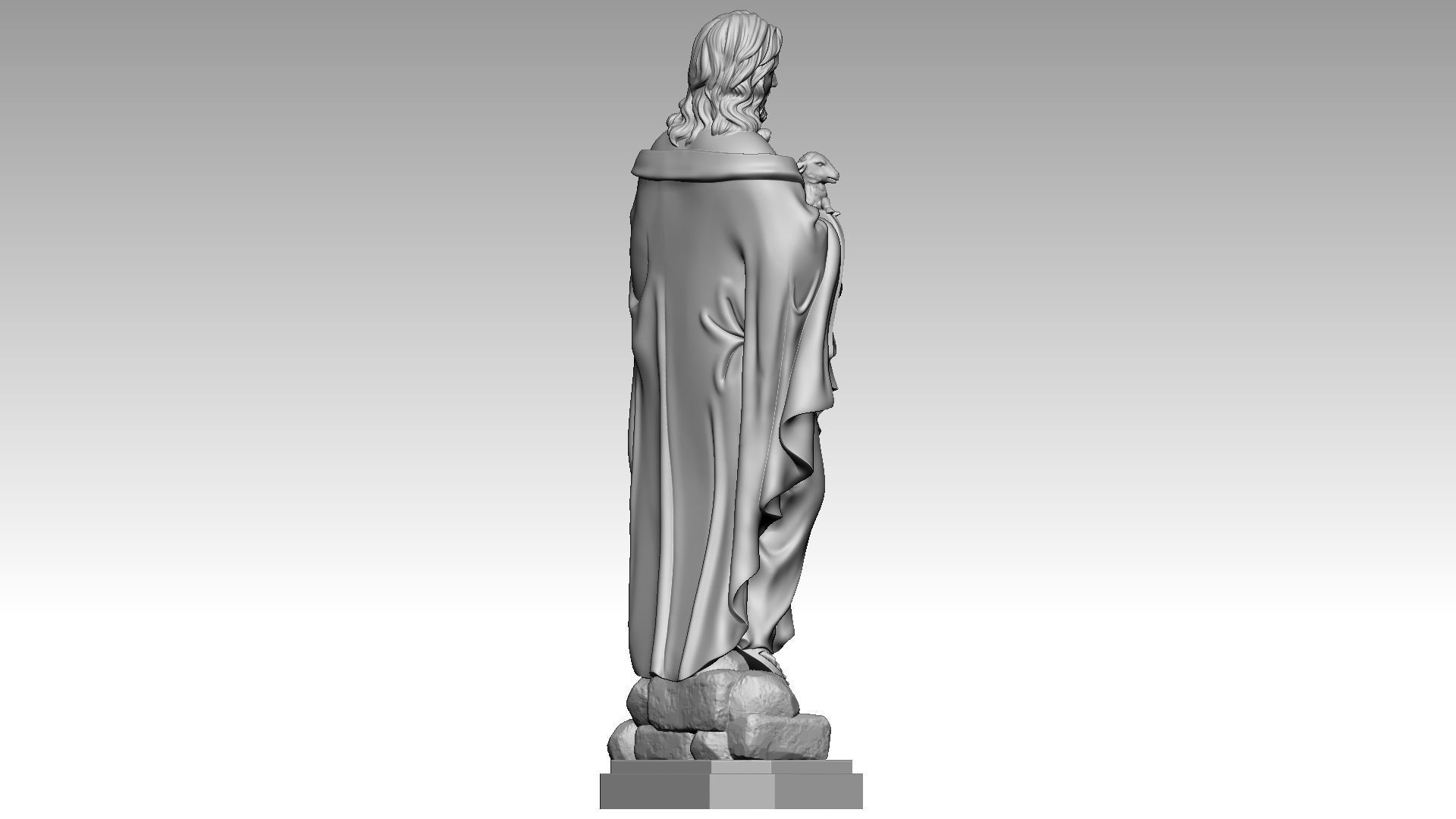 Jesus Christ - The Good Shepherd 3D print model_5