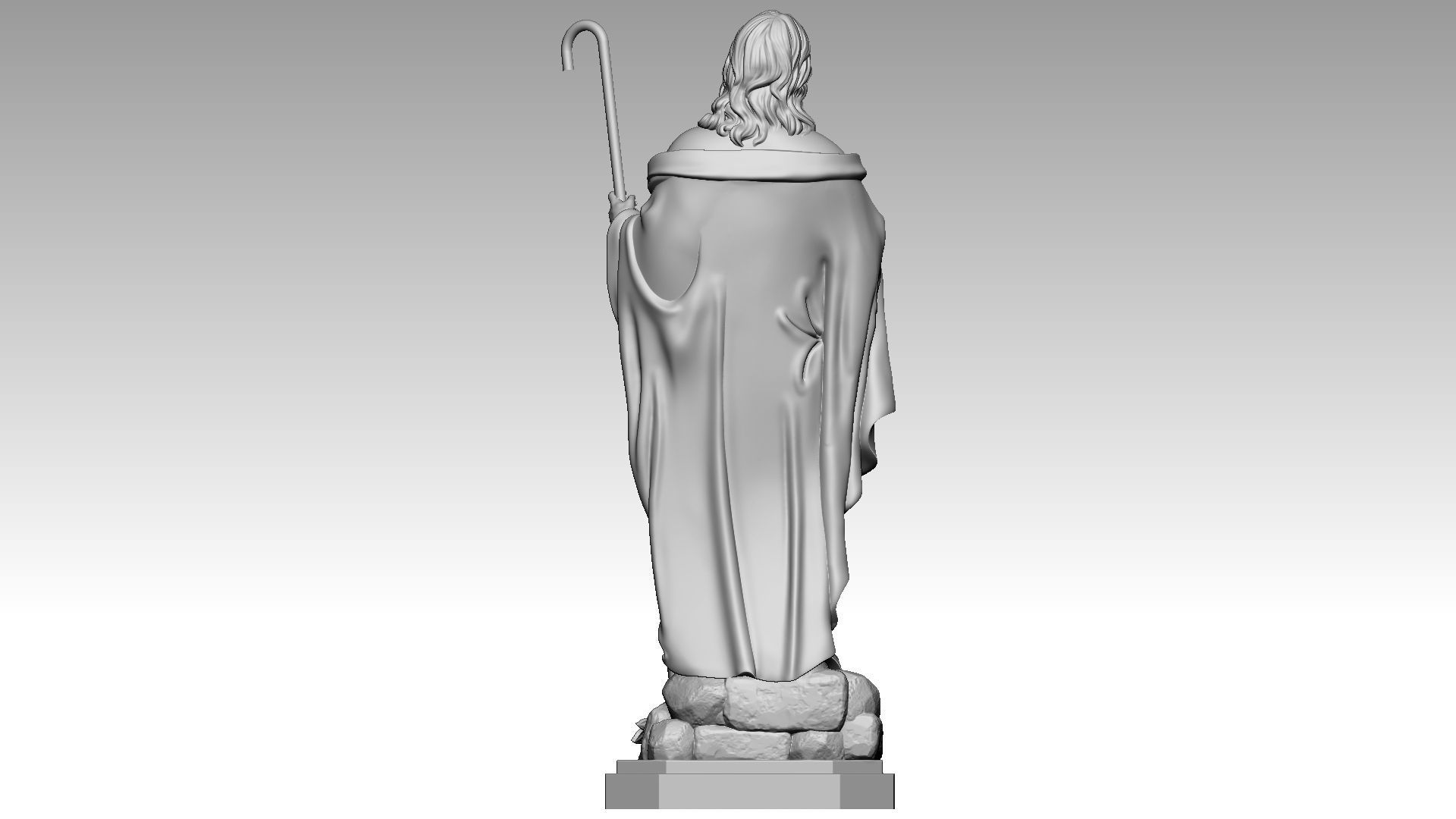 Jesus Christ - The Good Shepherd 3D print model_4