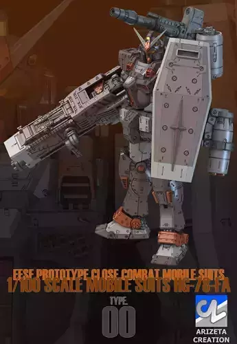 ARIZETA CREATION MOBILE SUITS HG-78-FA TYPE-00 3D PRINT MODEL 3D print model