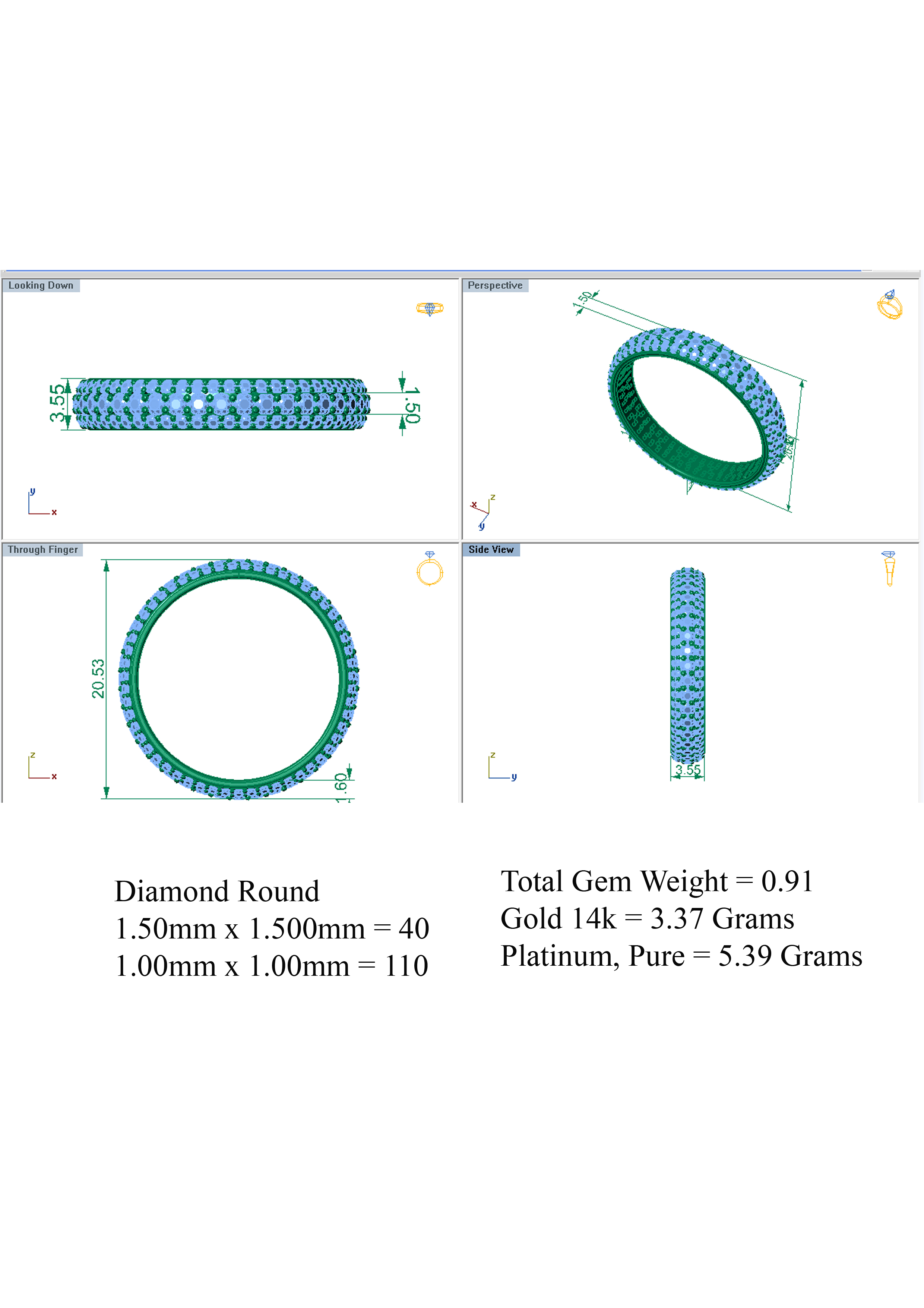 Wedding Band 3D print model_6