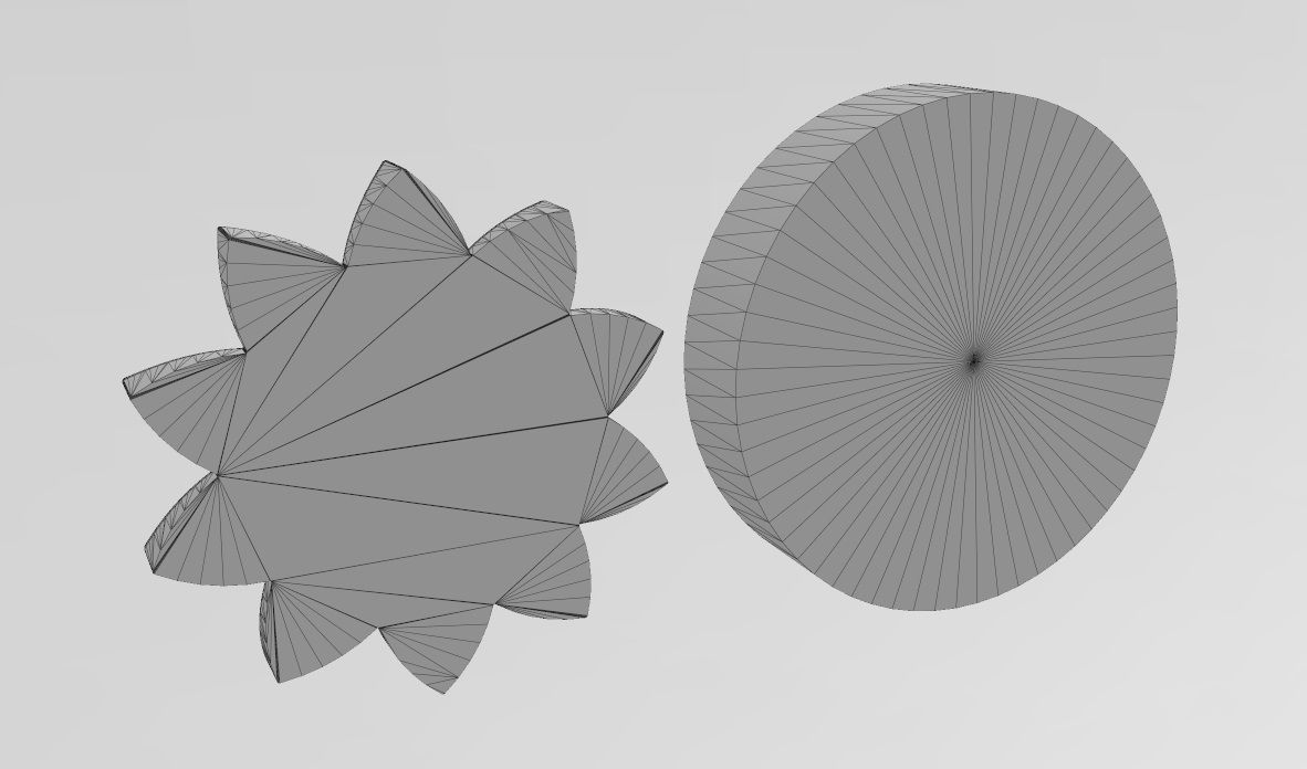 Mold 10 leaves lotus leaves rosette onlay relief 3D print model_11