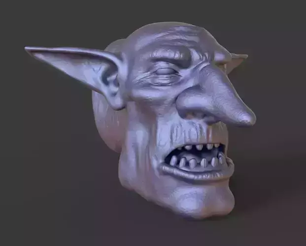 HEAD-Goblin3  high poly sculpt 3D model