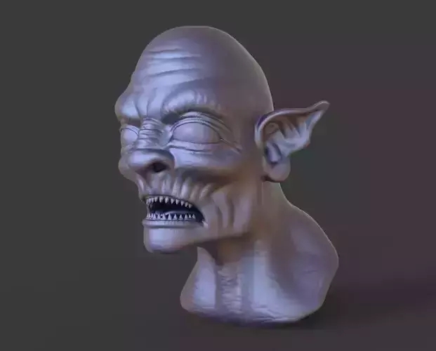 HEAD-Goblin7  high poly sculpt 3D model
