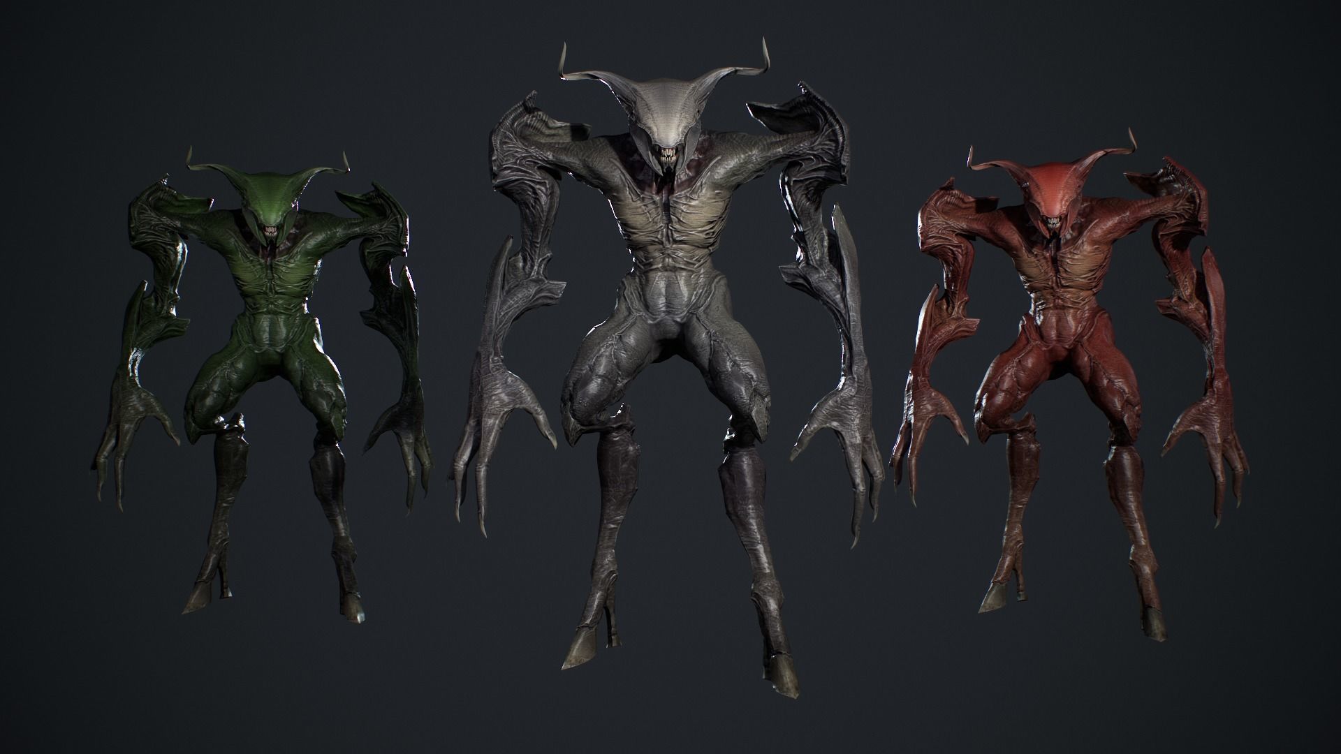 Hell Demon Pack 4 3D Model Collection_7