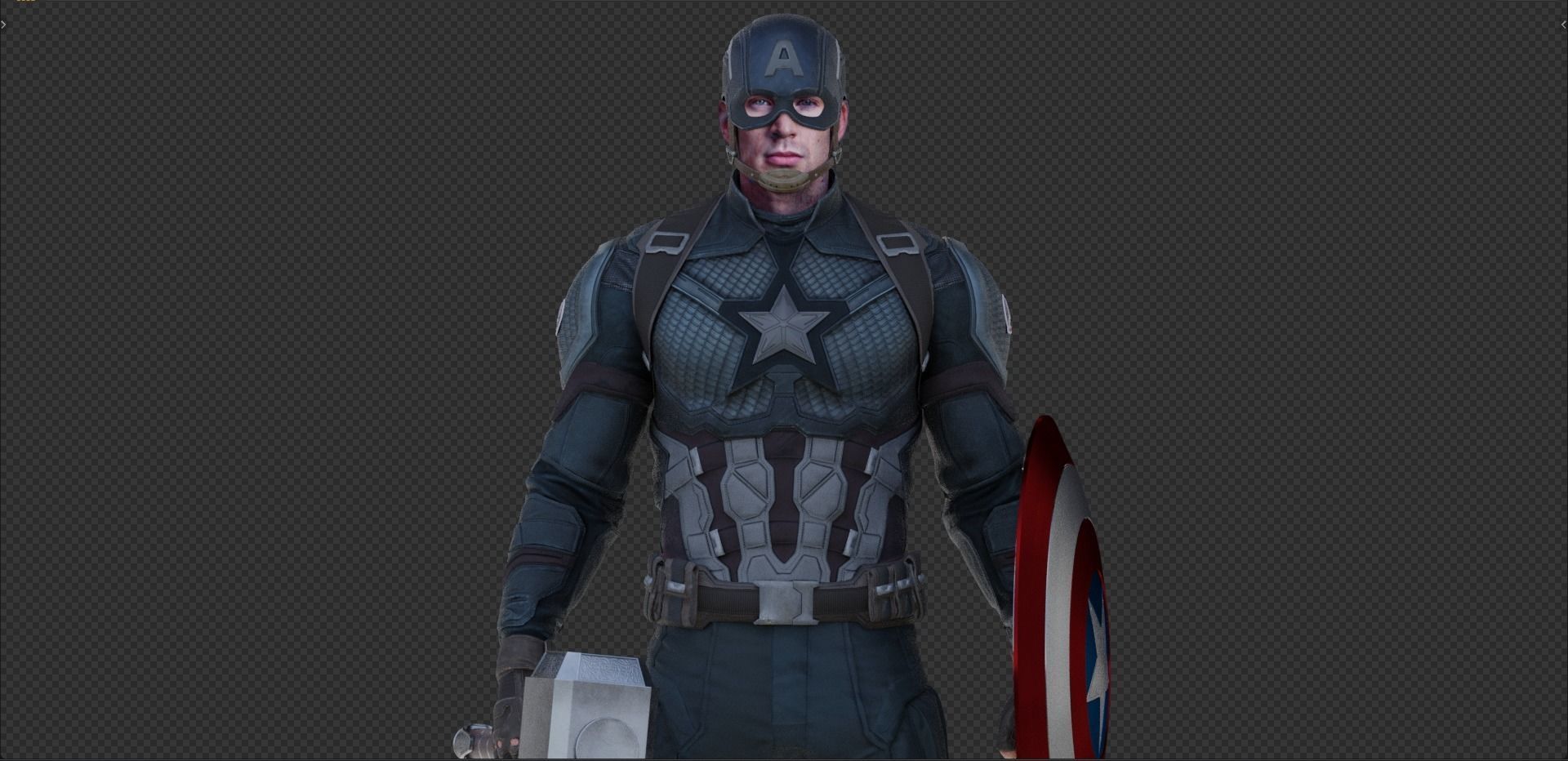 Captain America Steve Rogers from Avengers Endgame 3D model_3