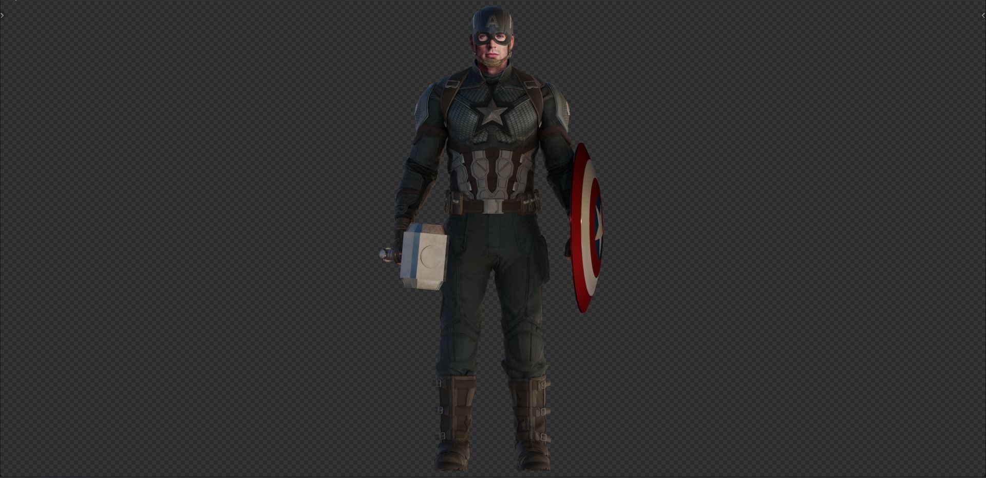 Captain America Steve Rogers from Avengers Endgame 3D model_13