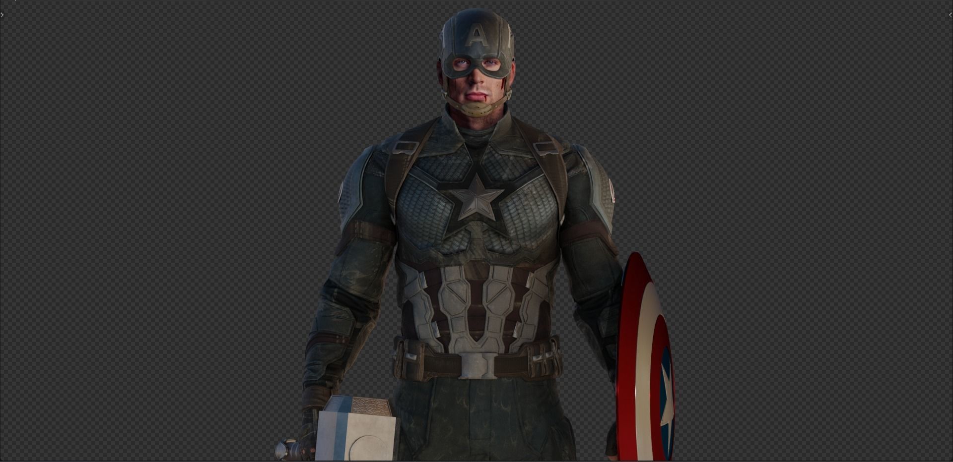 Captain America Steve Rogers from Avengers Endgame 3D model_8