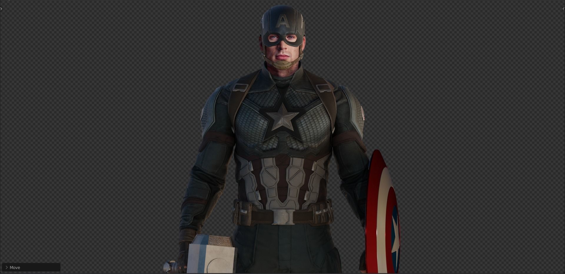 Captain America Steve Rogers from Avengers Endgame 3D model_7